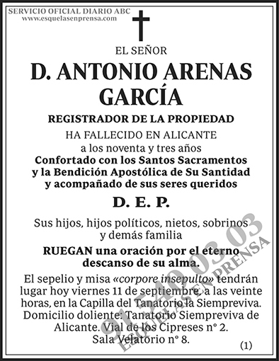 Antonio Arenas García